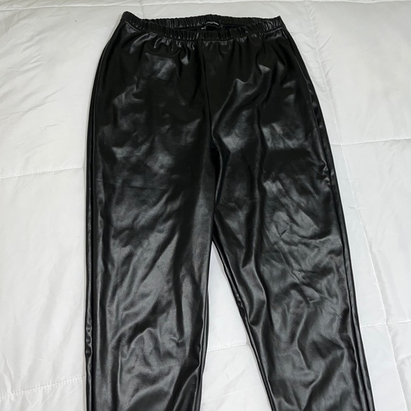 Black Split Hem Pants - Picture 1 of 4